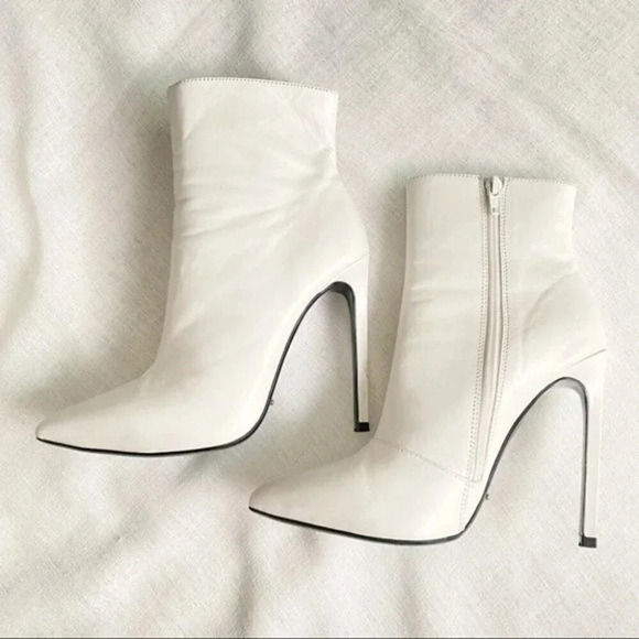Tony Bianco Freddie Bootie in White Capretto - Picture 7 of 16
